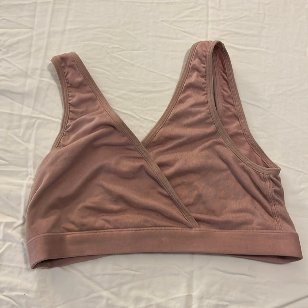 Pink maternity bra